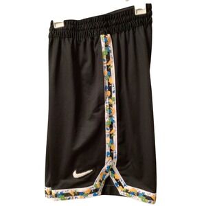 Nike Mens Dri-FIT Basketball Shorts Black Paint Splatter, Size Small